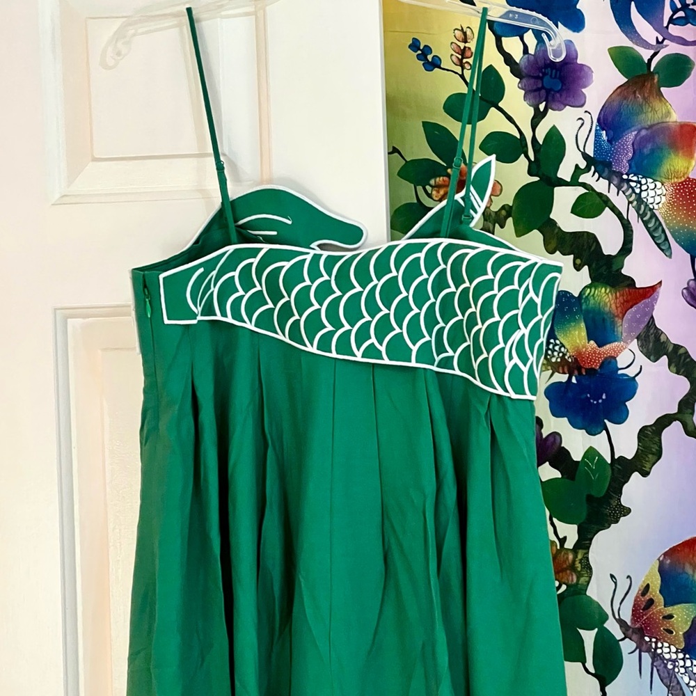 🌺🎉HP🎉🌺 NWT Farm Rio Green Fish Top Maxi Dress - Picture 15 of 16